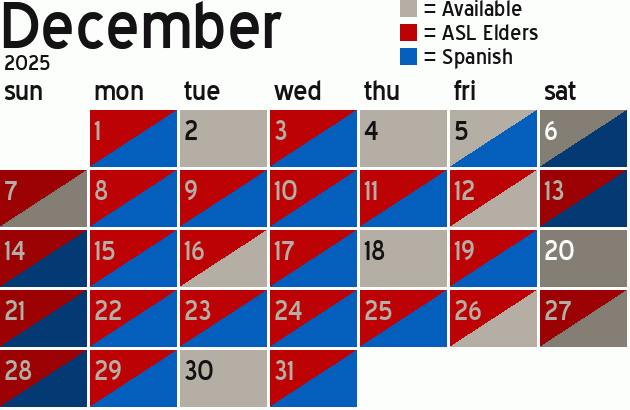Missionary Dinner Calendar